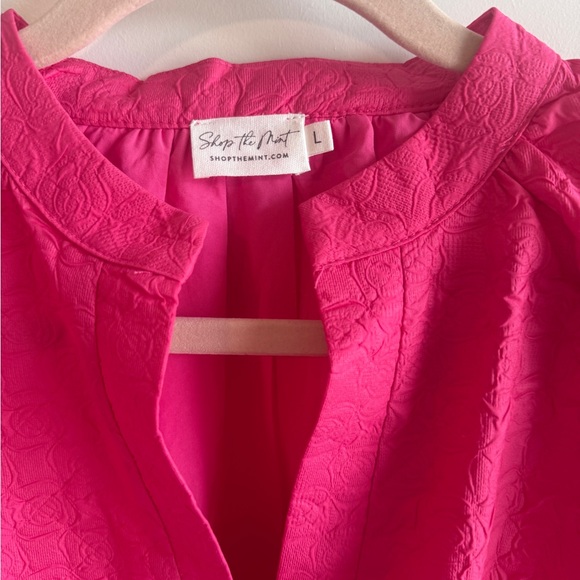 The Idyllic Fuchsia Pink Textured Dress - Picture 2 of 4